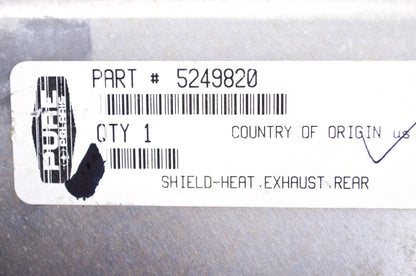 OEM Polaris 5249820 Rear Exhaust Heat Shield NOS