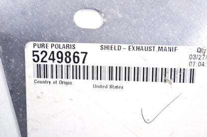 New OEM Polaris Exhaust Manifold Shield NOS