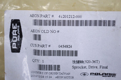 OEM Polaris 454824 Driven Sprocket 36T NOS