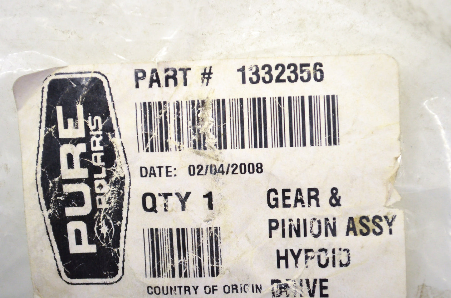 OEM Polaris 1332356 Ring Gear NOS