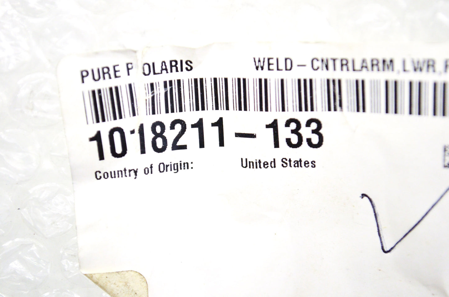 OEM Polaris 1018211-133 Lower Left Front Control Arm Weld NOS