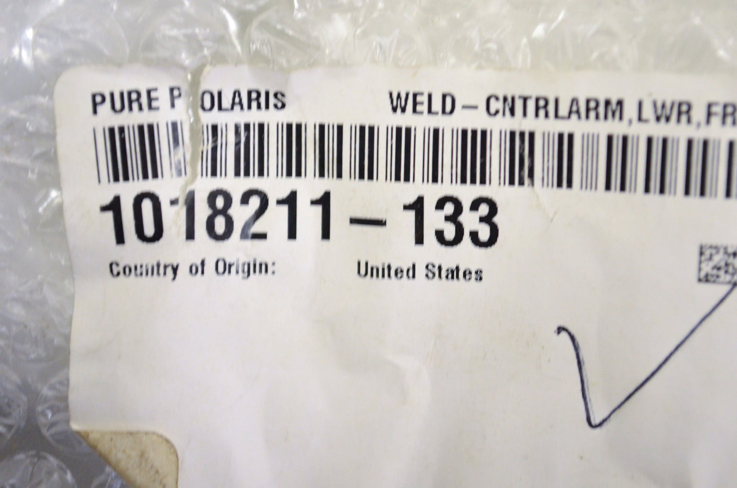 OEM Polaris 1018211-133 Lower Left Front Control Arm Weld NOS