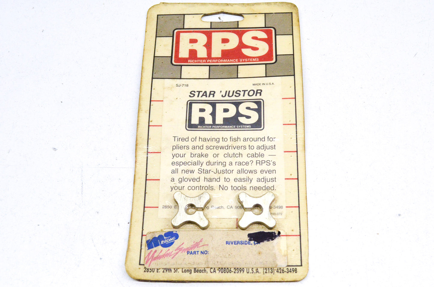 RPS SJ-718 Star Justor Cable Adjuster Qty 2 NOS