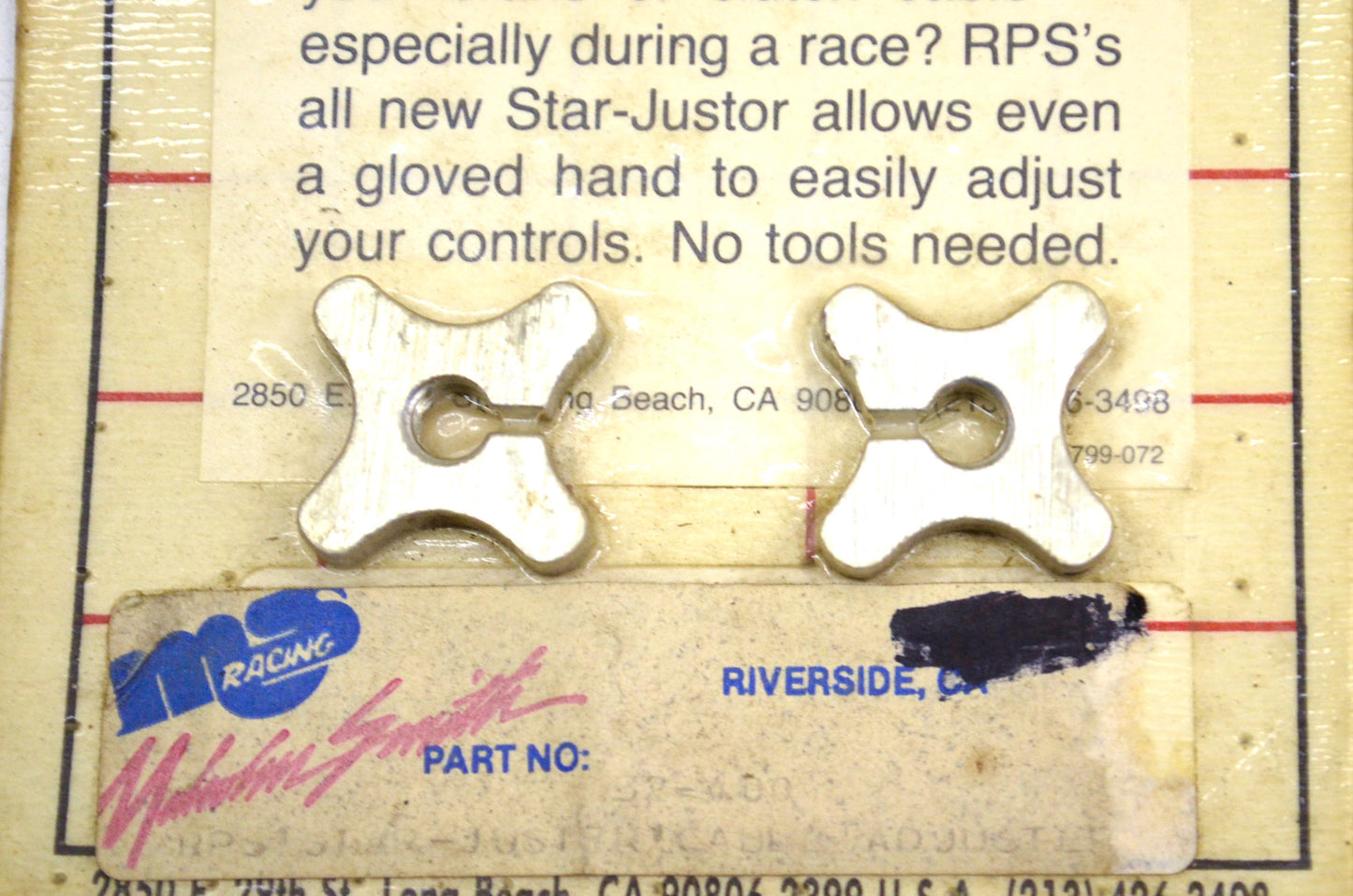 RPS SJ-718 Star Justor Cable Adjuster Qty 2 NOS