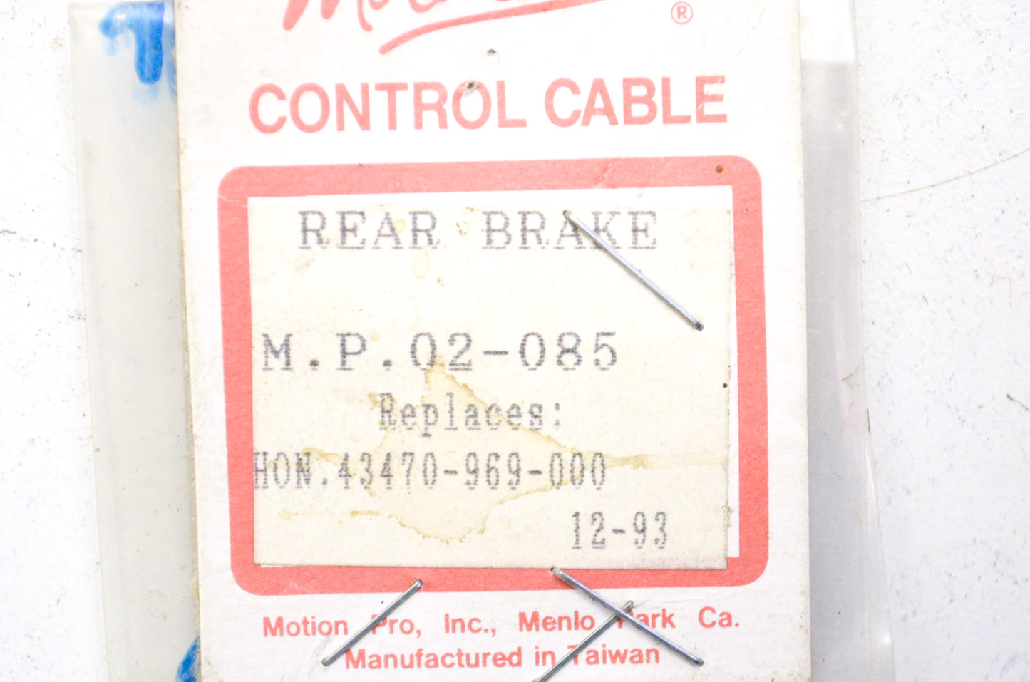 Rear Brake Cable NOS