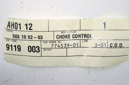 Choke Control NOS