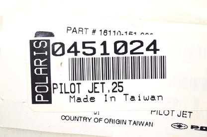 OEM Polaris 451024 Pilot Jet #25 NOS