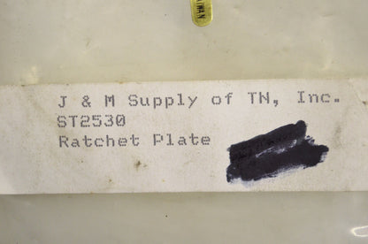 J&M ST2530 Ratchet Plate NOS