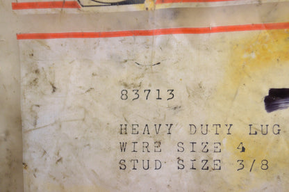 PAI 83713 Heavy Duty Lug Wire Size 4 Stud Size 3/8 Qty 3 NOS