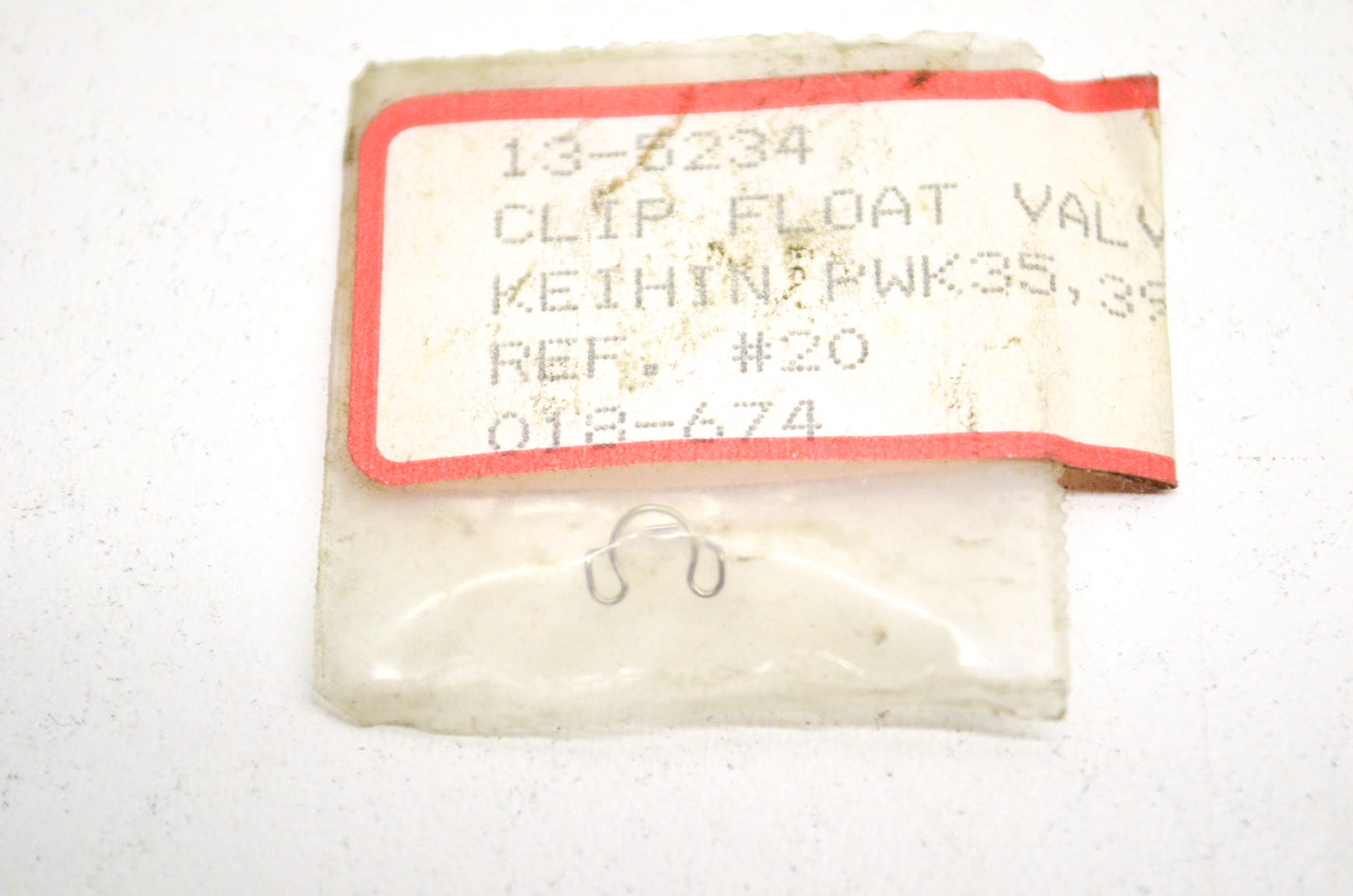 New Keihin Float Valve Clip NOS