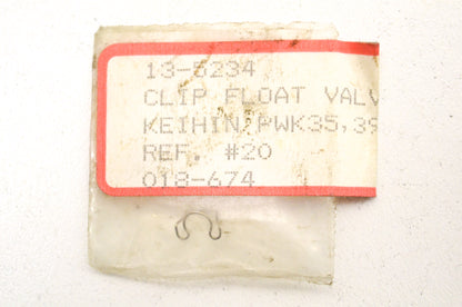 New Keihin Float Valve Clip NOS