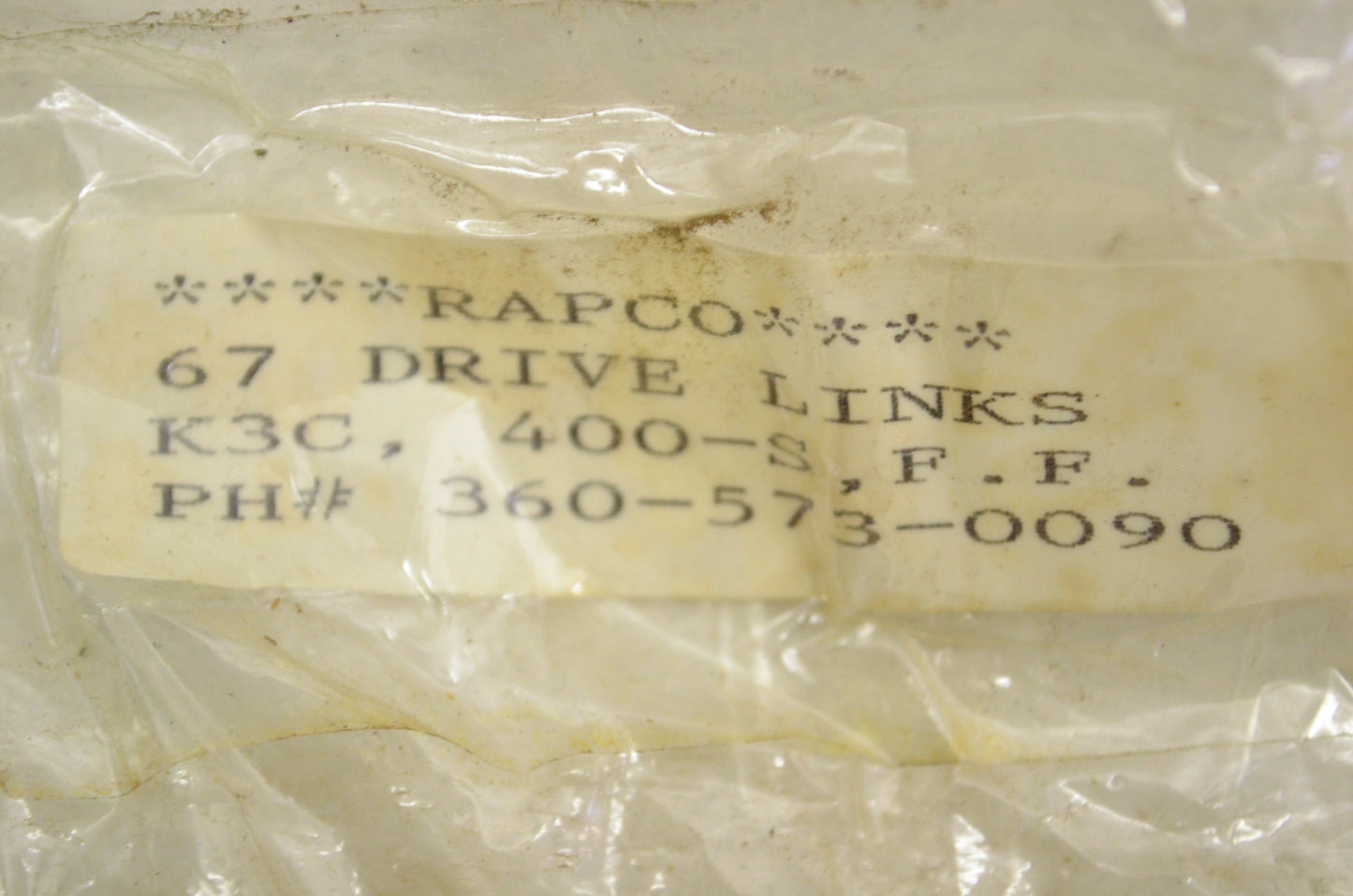 New Rapco Chain K3C 400-S F.F. NOS