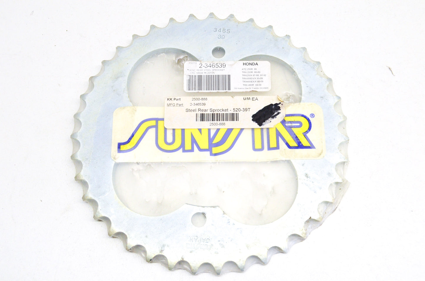 39 Tooth Sprocket NOS