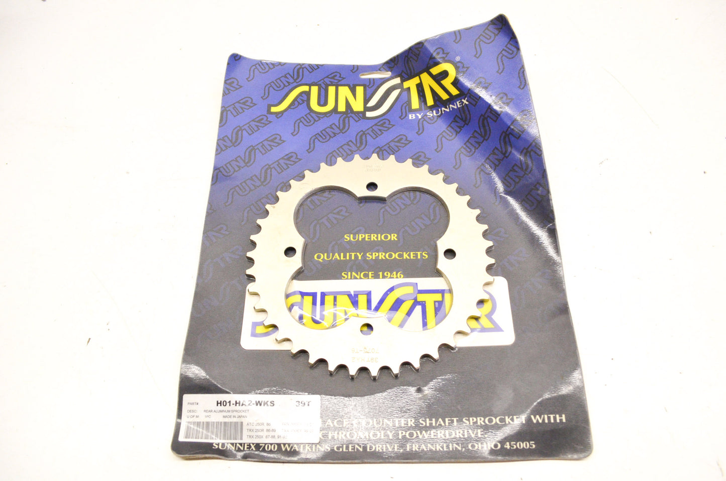 Sunstar H011-HA2-WKS, 2500-134 Sprocket 39T NOS