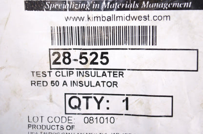 Kimball Midwest 28-525 Test Clip Insulator NOS