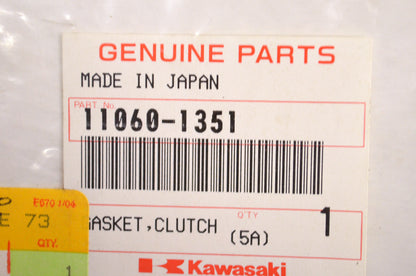 OEM Kawasaki 11060-1351 Outer Clutch Cover Gasket NOS