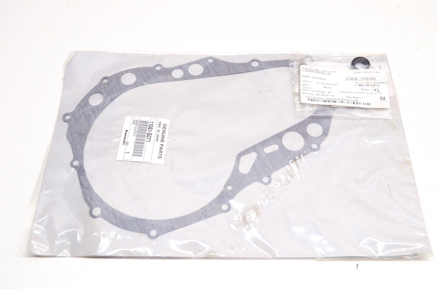 OEM Kawasaki 11061-S071 Clutch Cover Gasket NOS