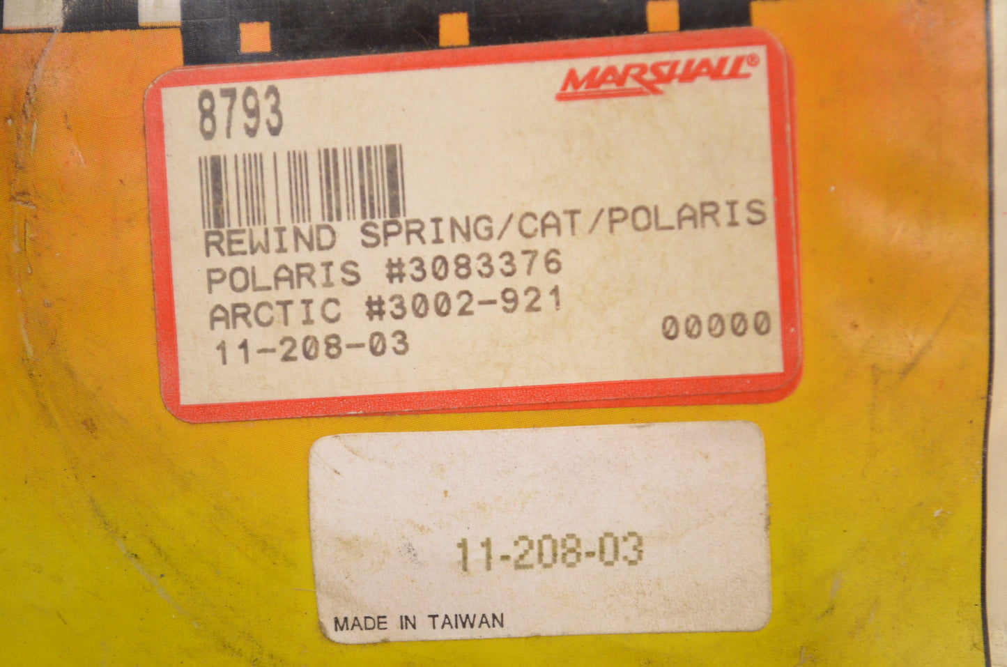 New SPI Rewind Spring NOS