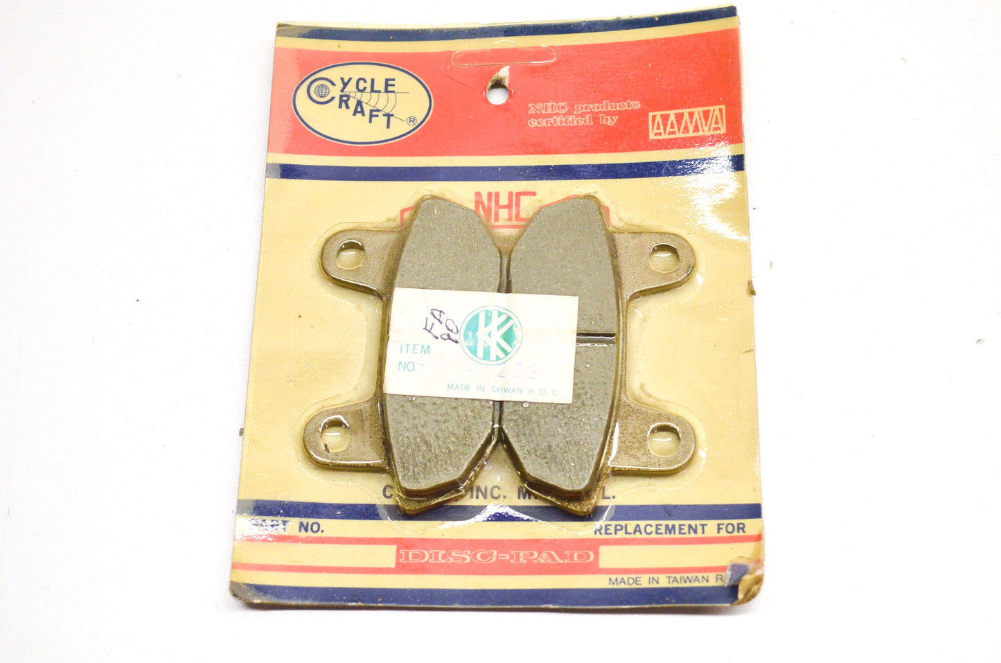 Cycle Craft 4820222, 48-20222 Brake Pad Kit NOS