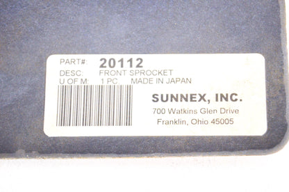 Sunstar 20112, 2501-016 Front Sprocket 12T NOS
