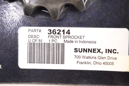 Sunstar 36214, 2501-034 Front Sprocket 14T NOS