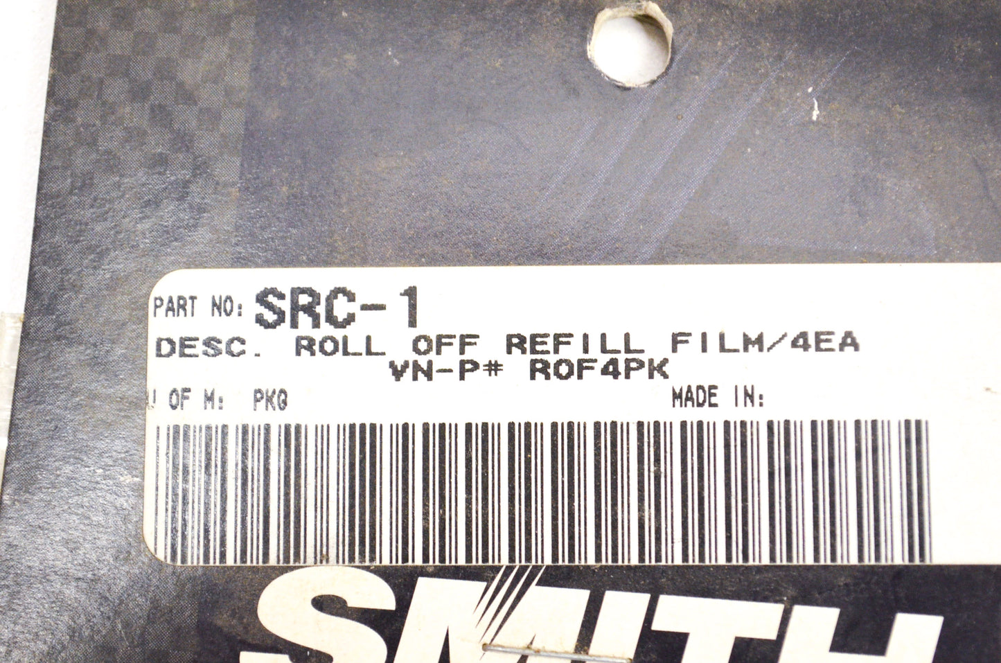 Smith SRC-1, ROF4PK Roll Off Refill Film Qty 4 NOS