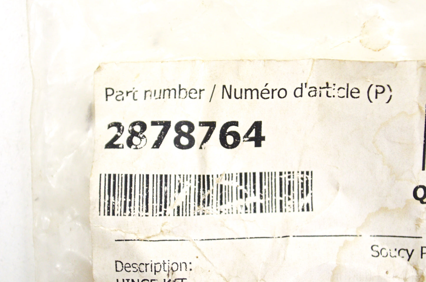 Hinge Kit NOS