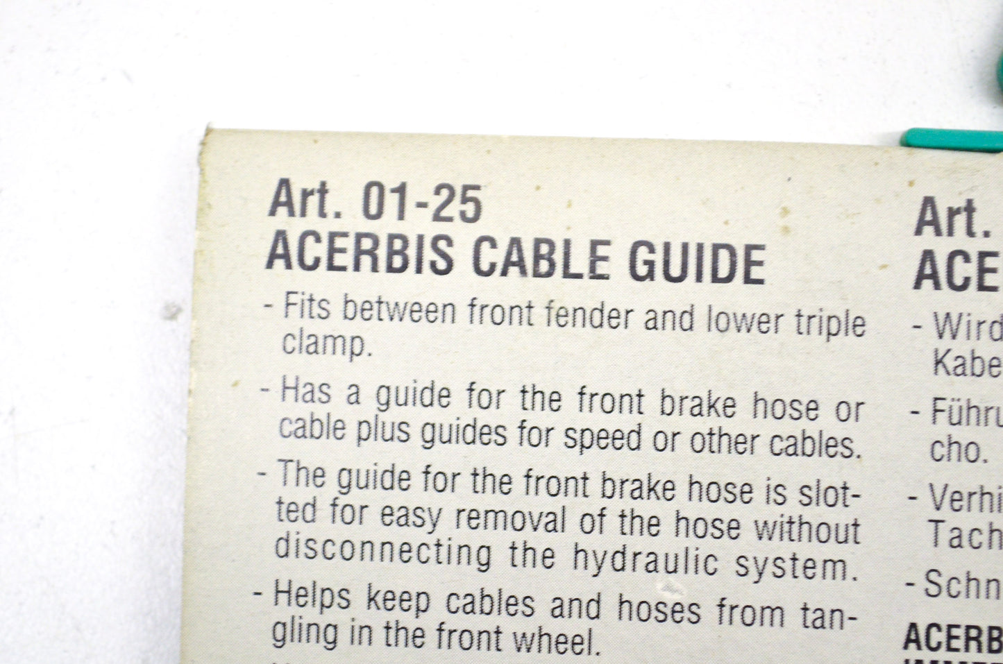 New Acerbis Cable Guide NOS