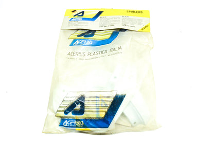 New Acerbis White Hand Guard Spoiler Kit NOS