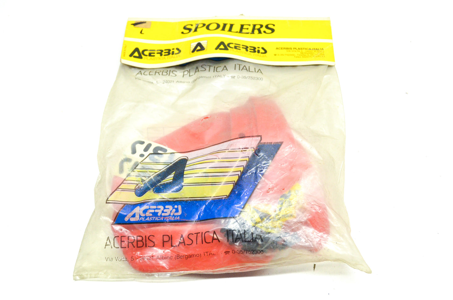 Acerbis 51-15 Red Hand Guard Spoiler Kit NOS