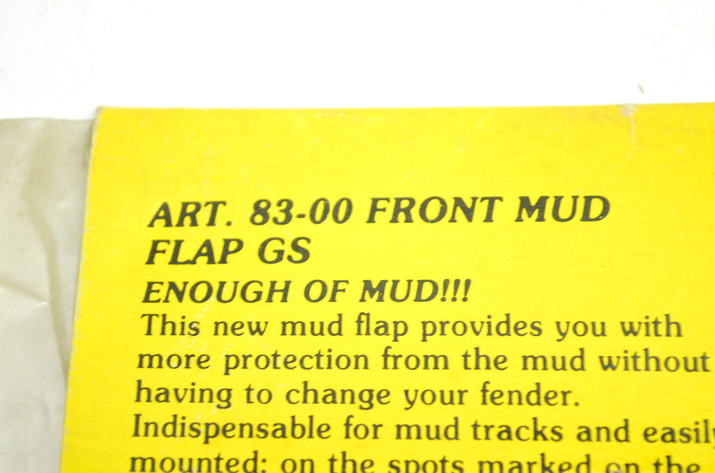 New OEM Acerbis Blue Front Mud Flap NOS