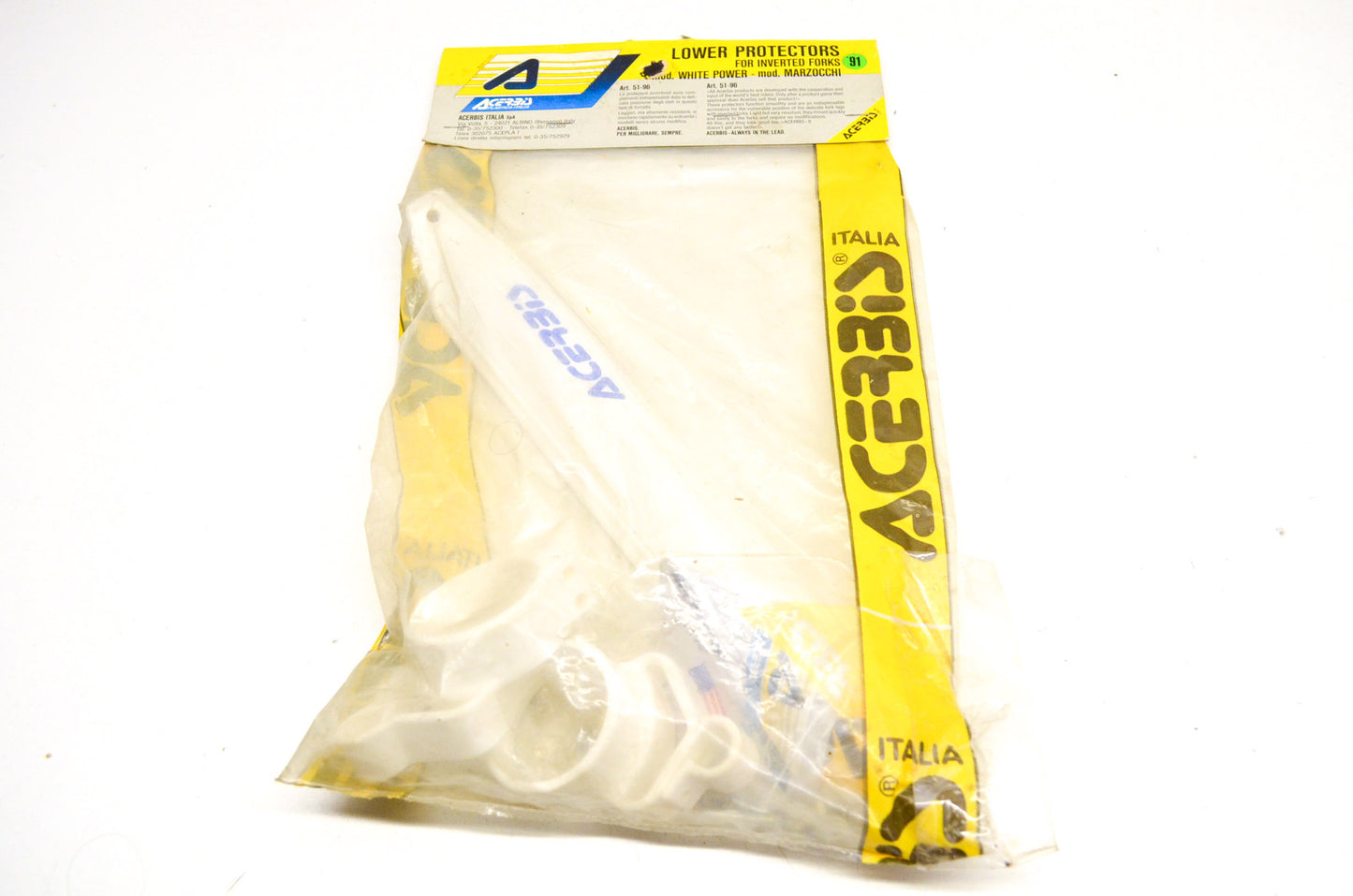 New Acerbis Lower Protector Kit for Inverted Forks NOS