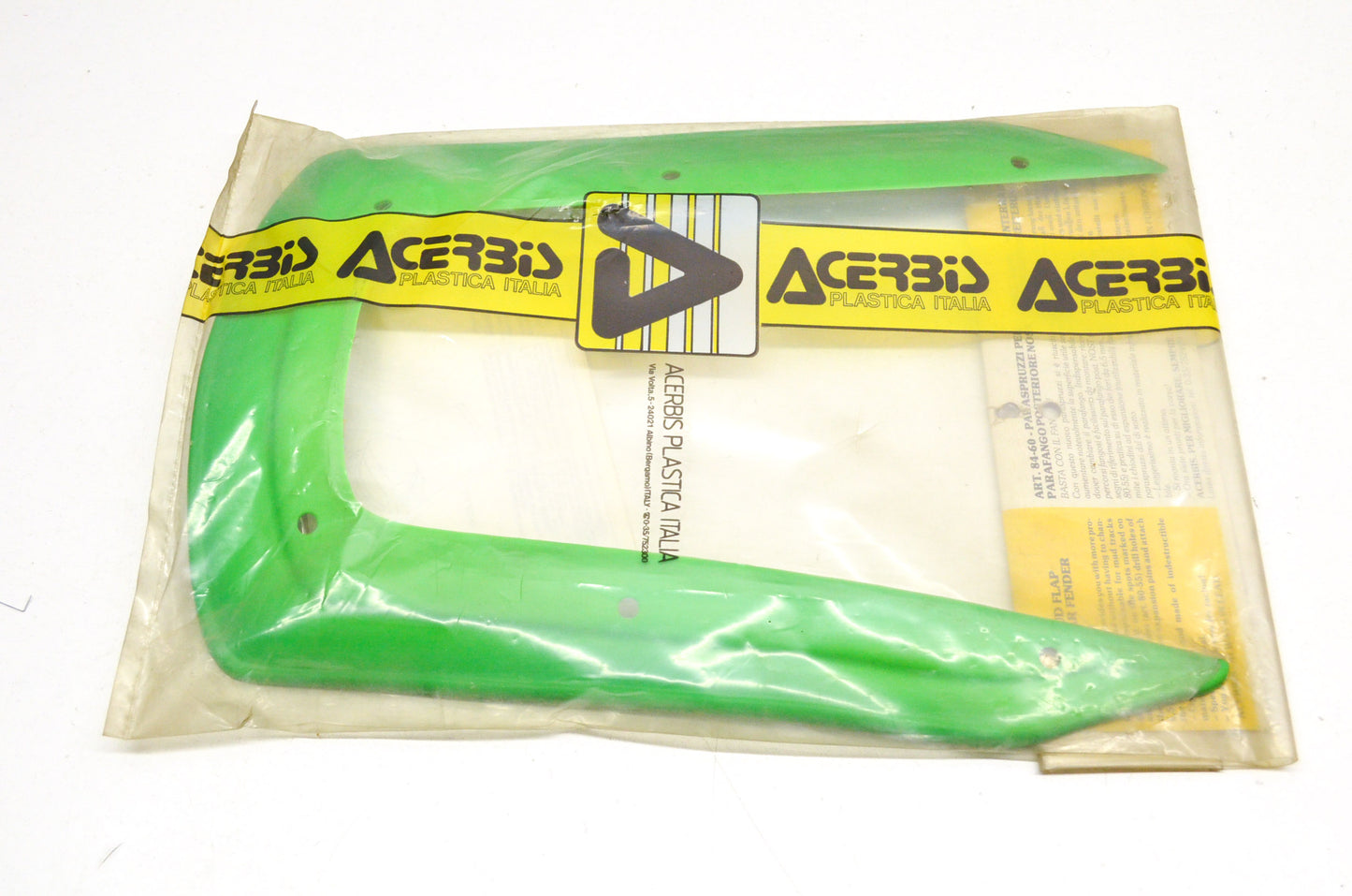 Acerbis 84-60 Green Rear Mud Flap NOS