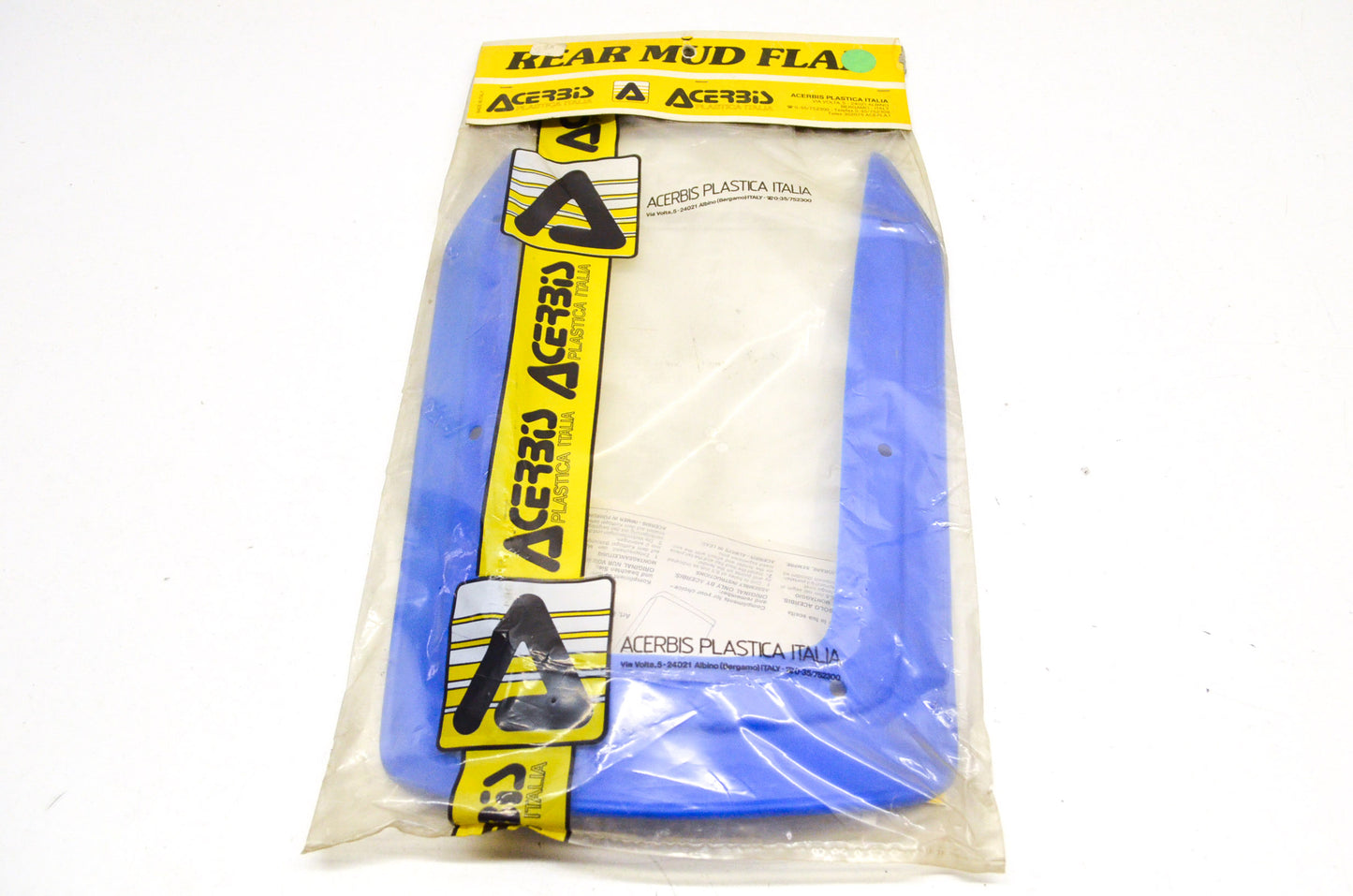 New OEM Acerbis Blue Rear Mud Flap NOS