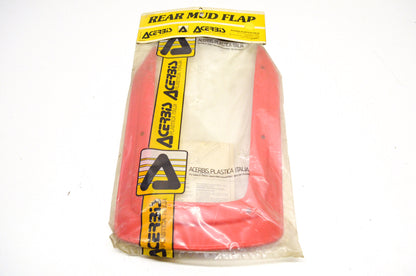New Acerbis Red Rear Mud Flap NOS