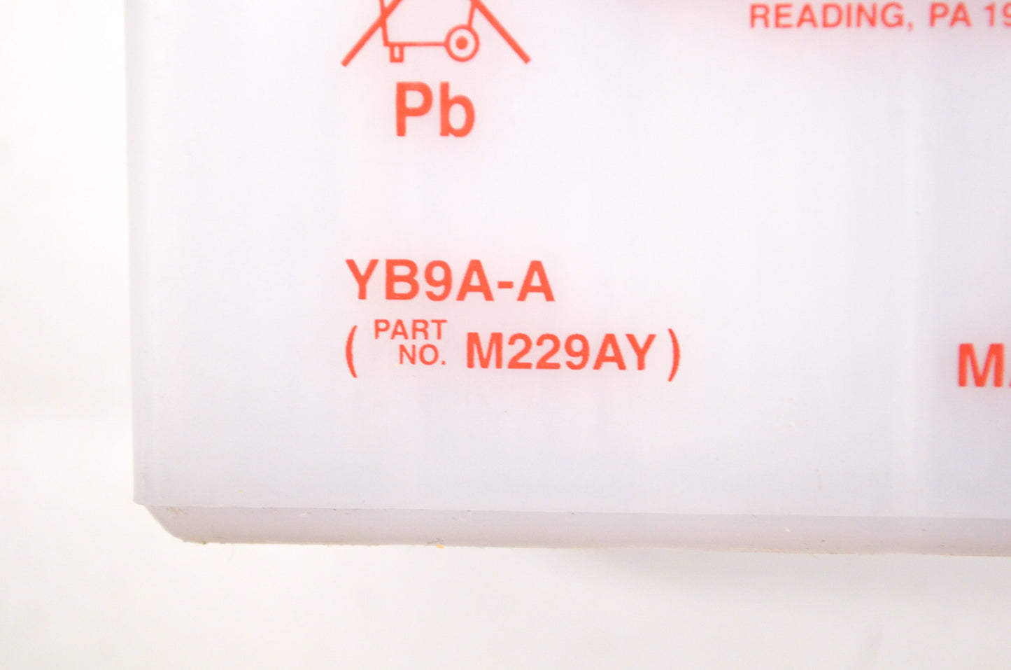 New OEM Yuasa Motorcycle Battery NOS