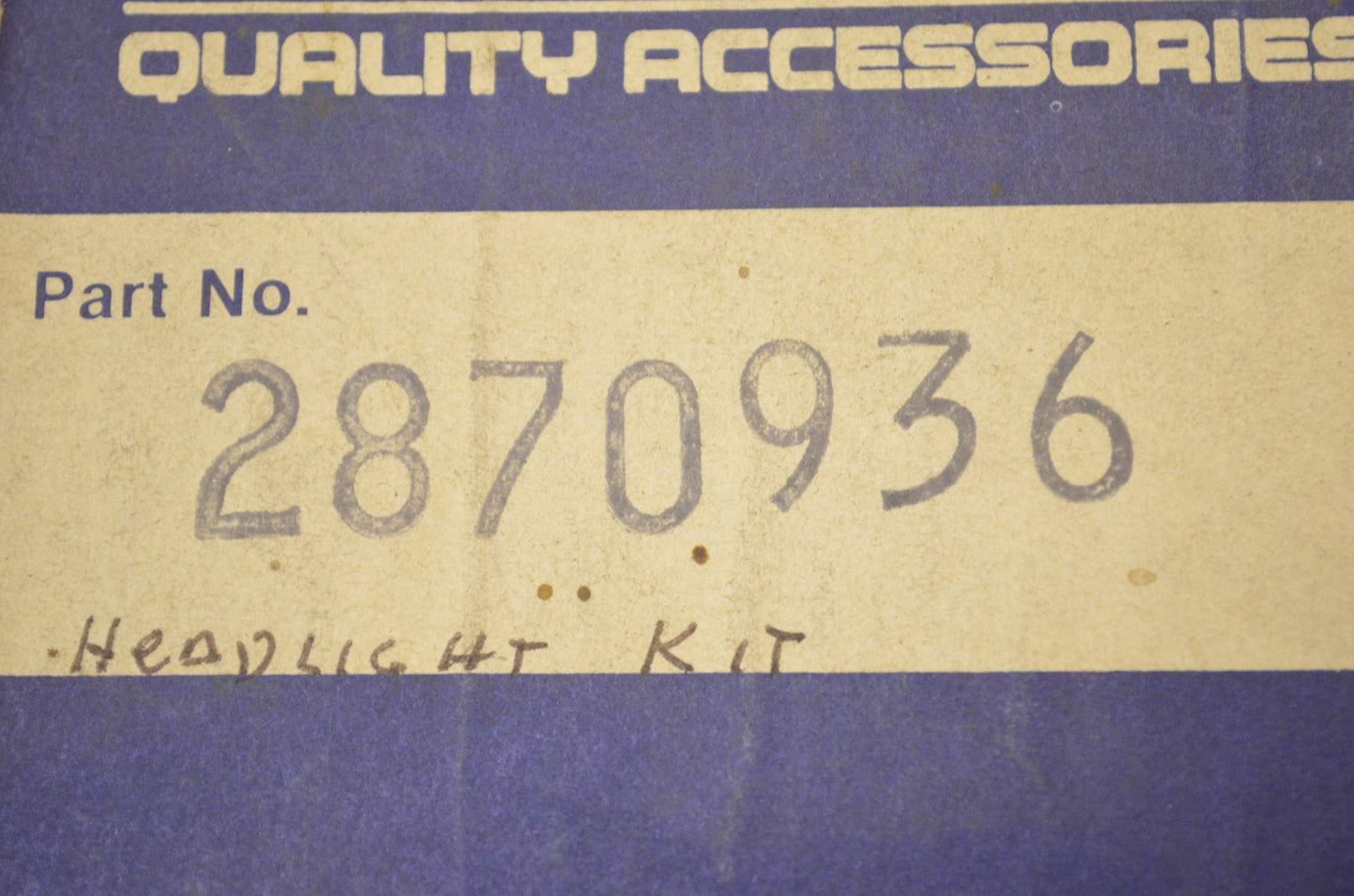 Headlight Kit NOS
