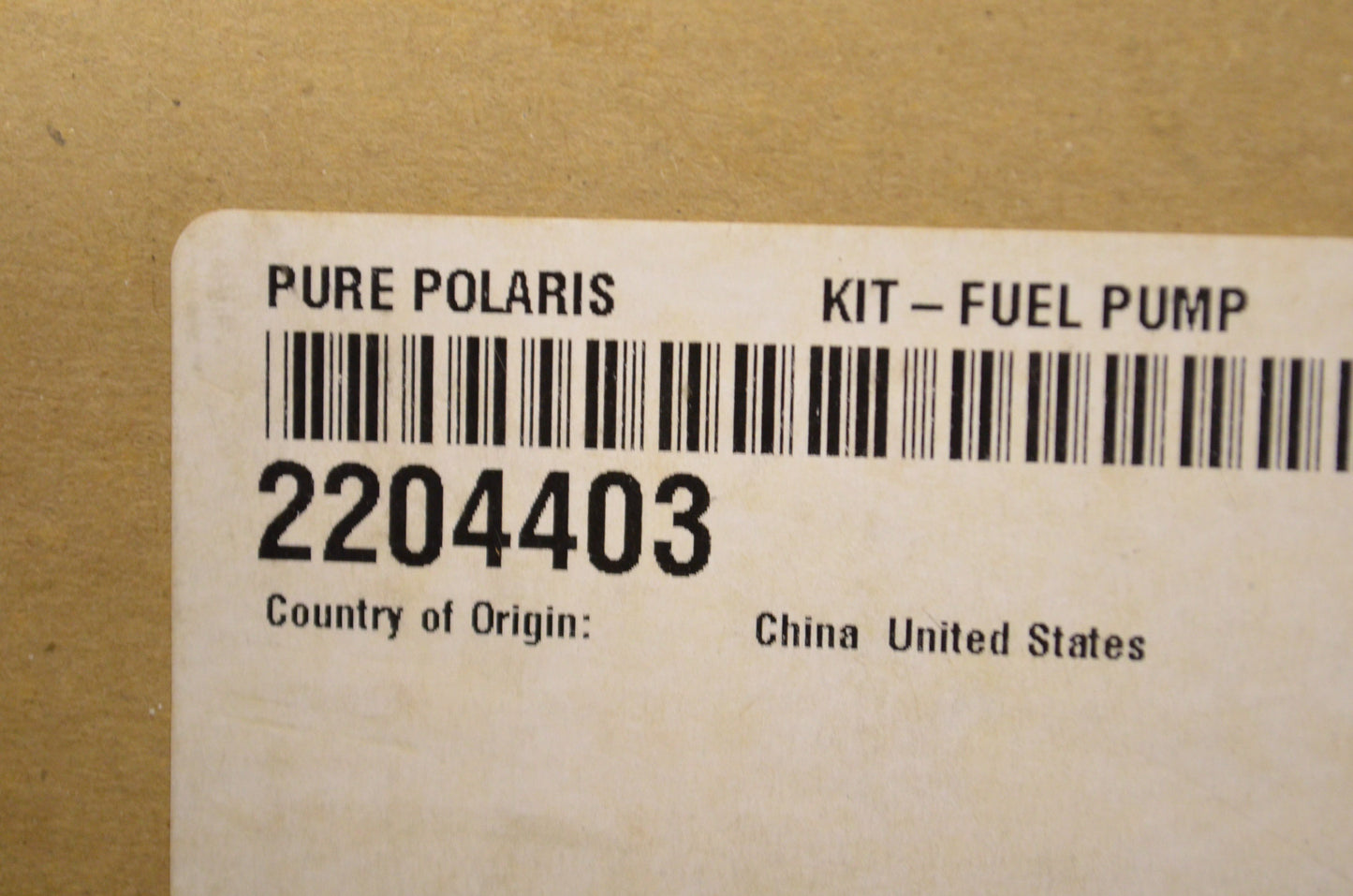 New OEM Polaris Fuel Pump Kit NOS