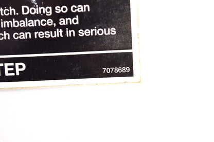 New OEM Polaris Clutch Cover Warning Decal NOS