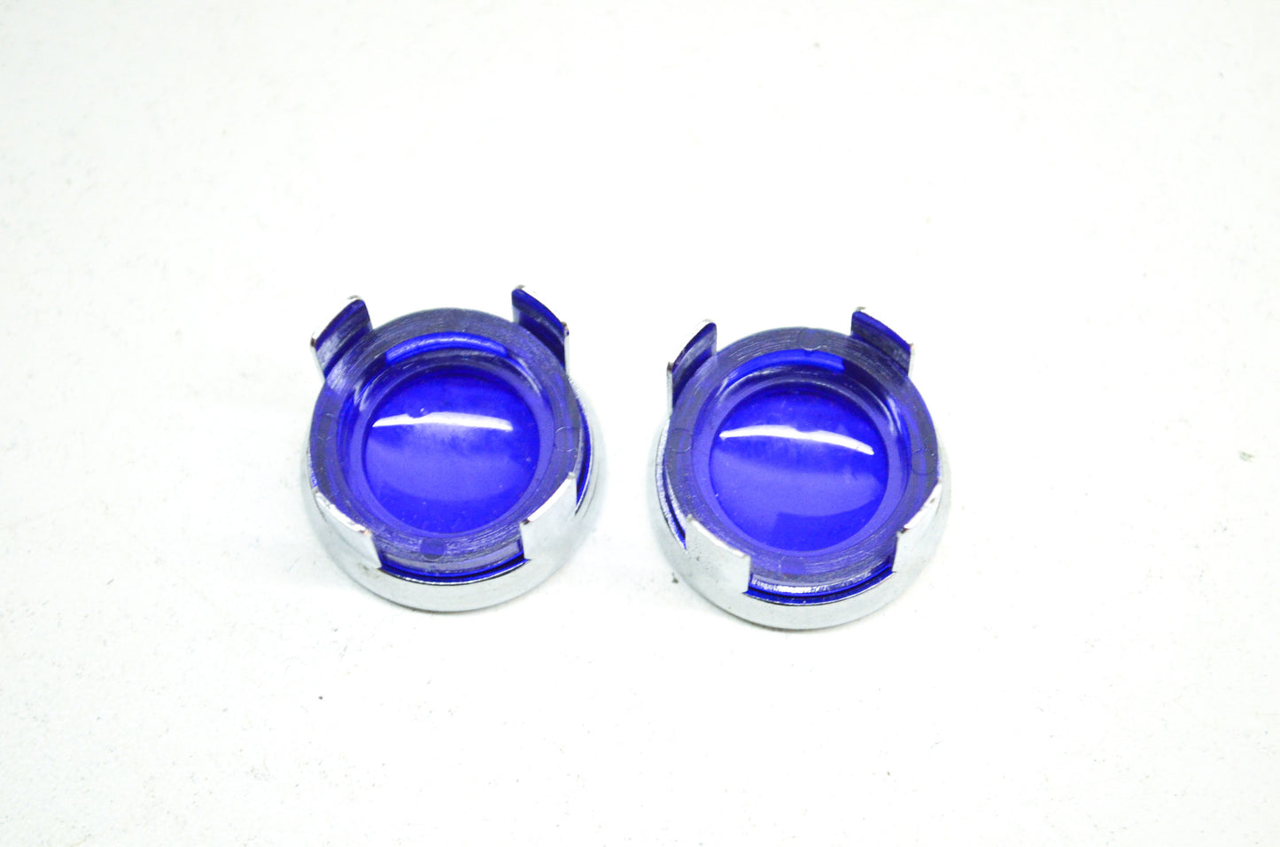 Blue Dot for Lenses w/ Chrome Ring Qty 2 NOS