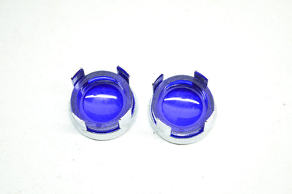 Blue Dot for Lenses w/ Chrome Ring Qty 2 NOS