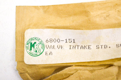 KK 6800-151 Intake Valve NOS