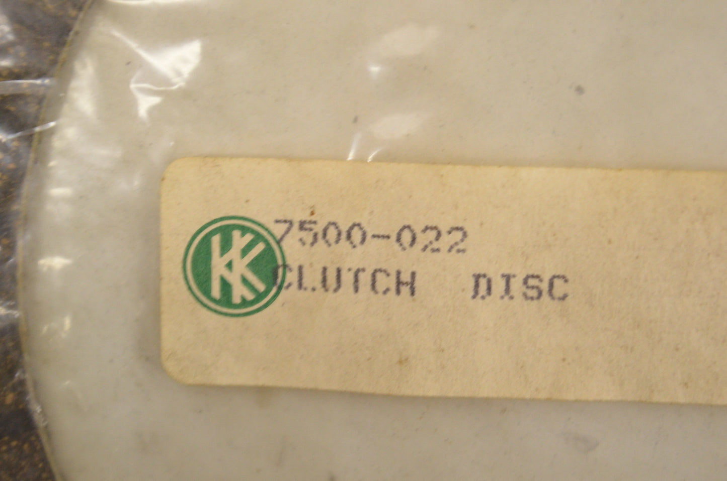 KK 7500-022 Clutch Plate NOS
