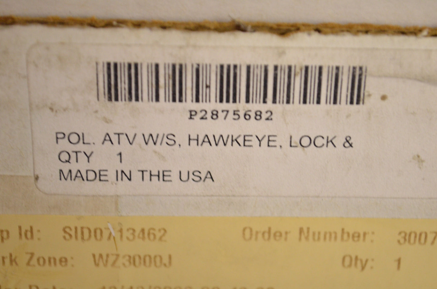 OEM Polaris 2875682 Lock & Ride Hawkeye Windshield NOS