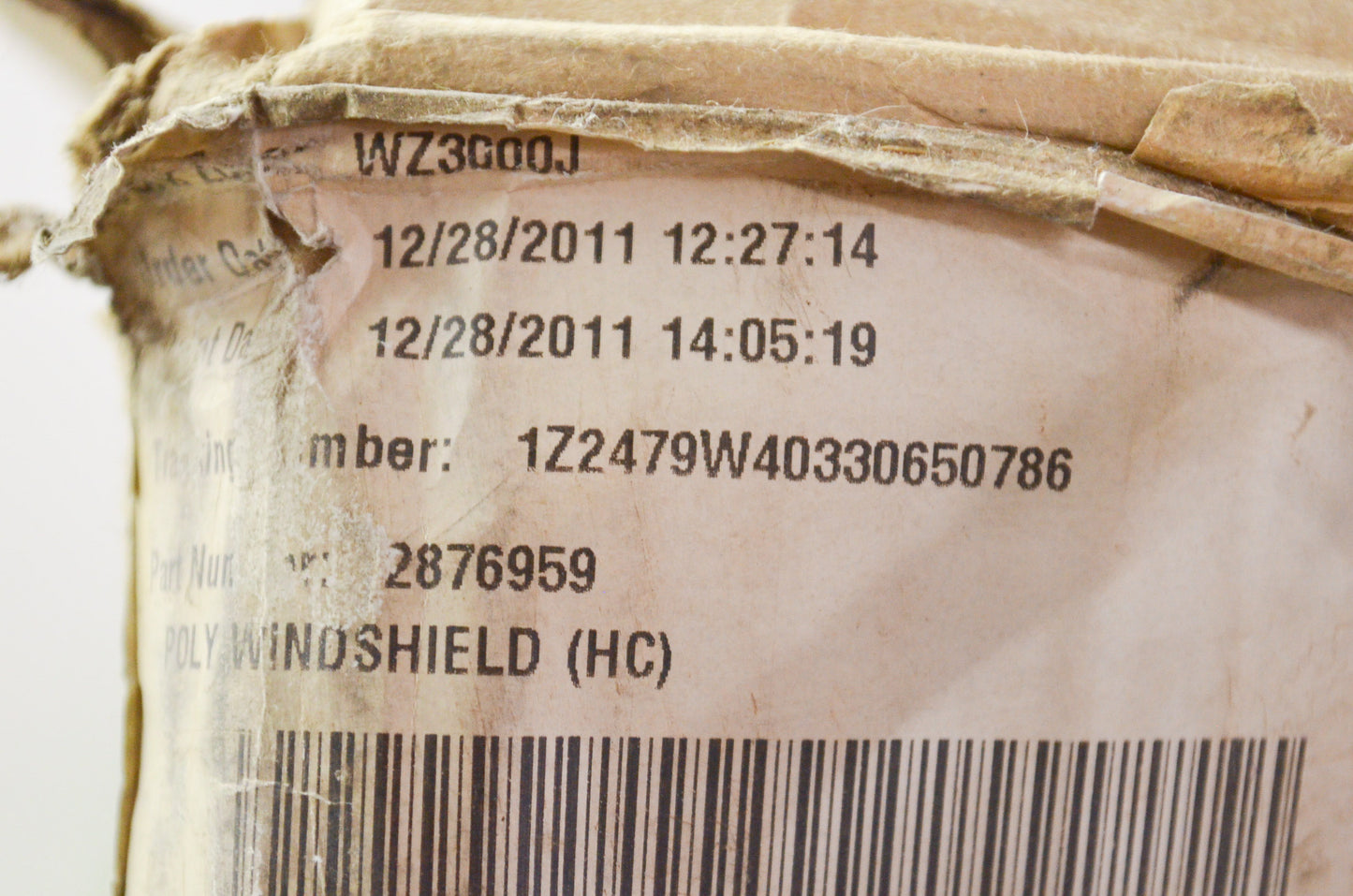 OEM Polaris 2876959 Poly Windshield NOS