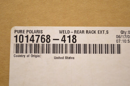 New OEM Polaris Rear Rack Extender NOS