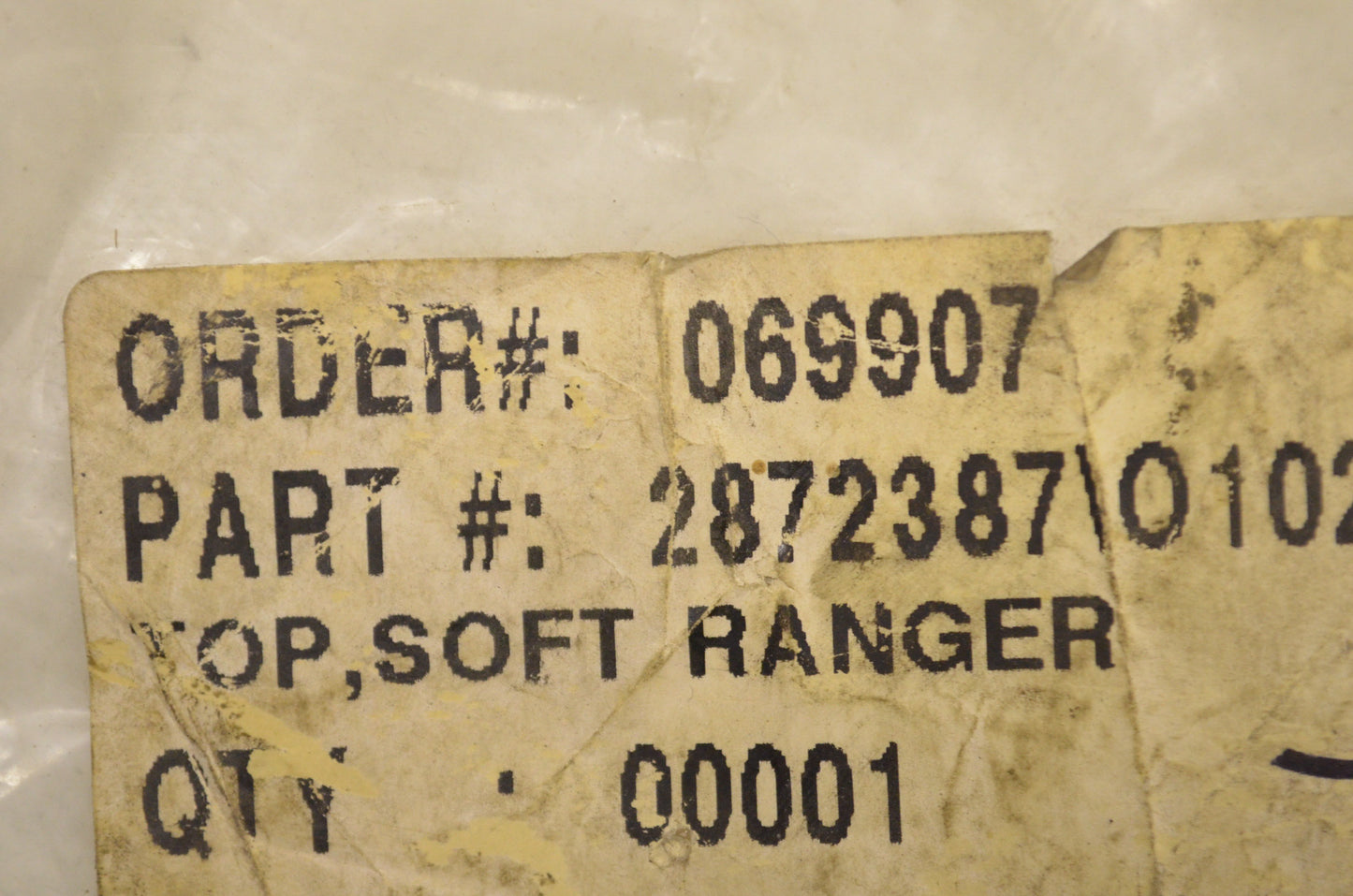 Ranger Soft Top NOS