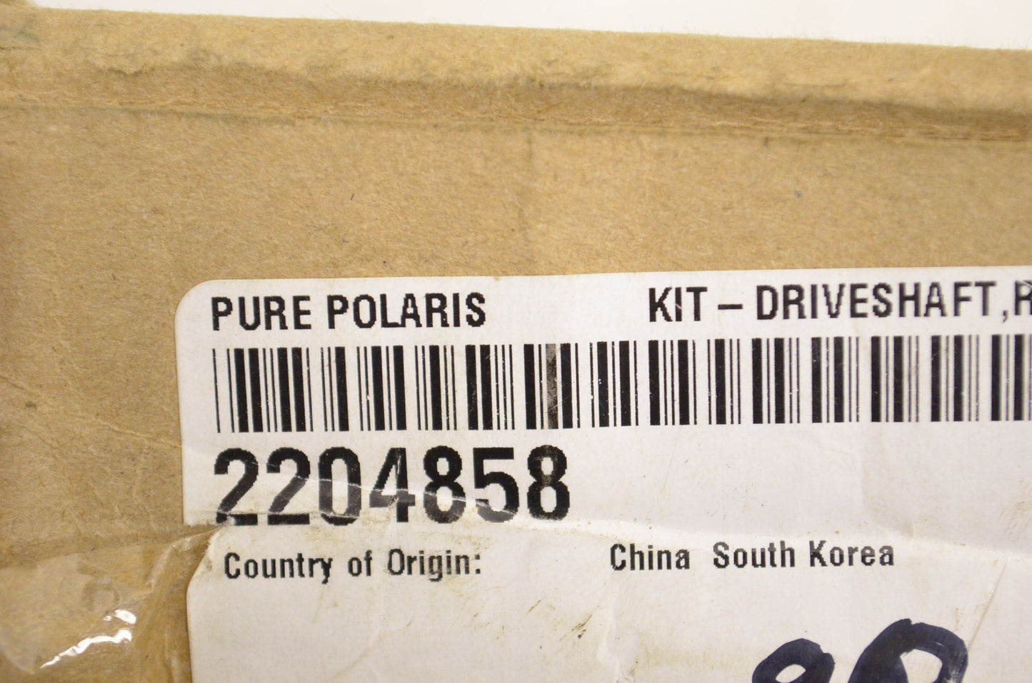 OEM Polaris 2204858 Right Hand Rear Driveshaft Kit NOS