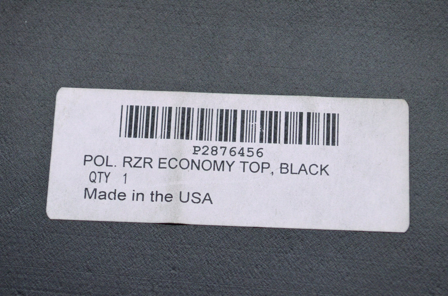 RZR Economy Top Black NOS