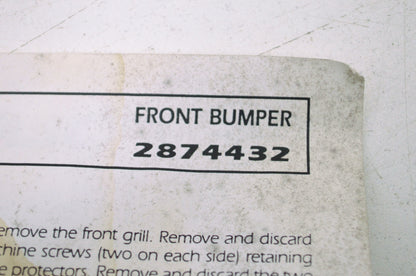 OEM Polaris 2874432 Bumper Hardware NOS